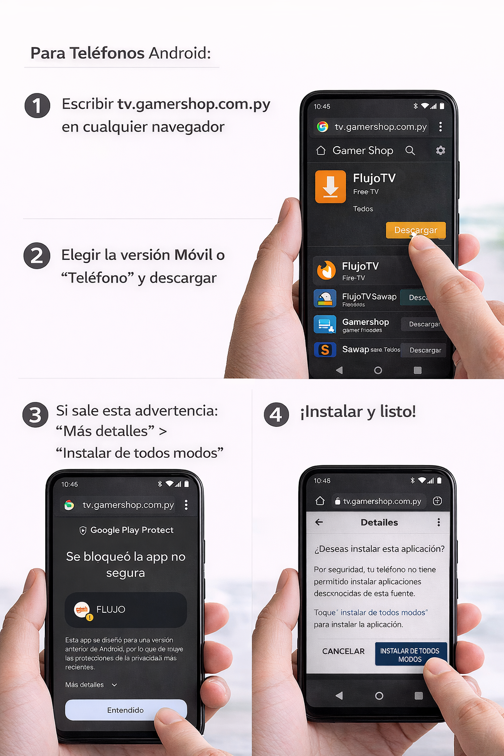 Guía Teléfonos Android